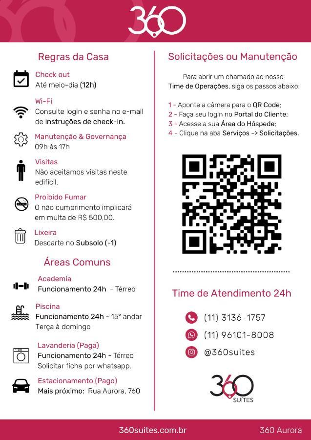 360 Suites Aurora Republica - Apartamentos Mobiliados São Paulo Extérieur photo